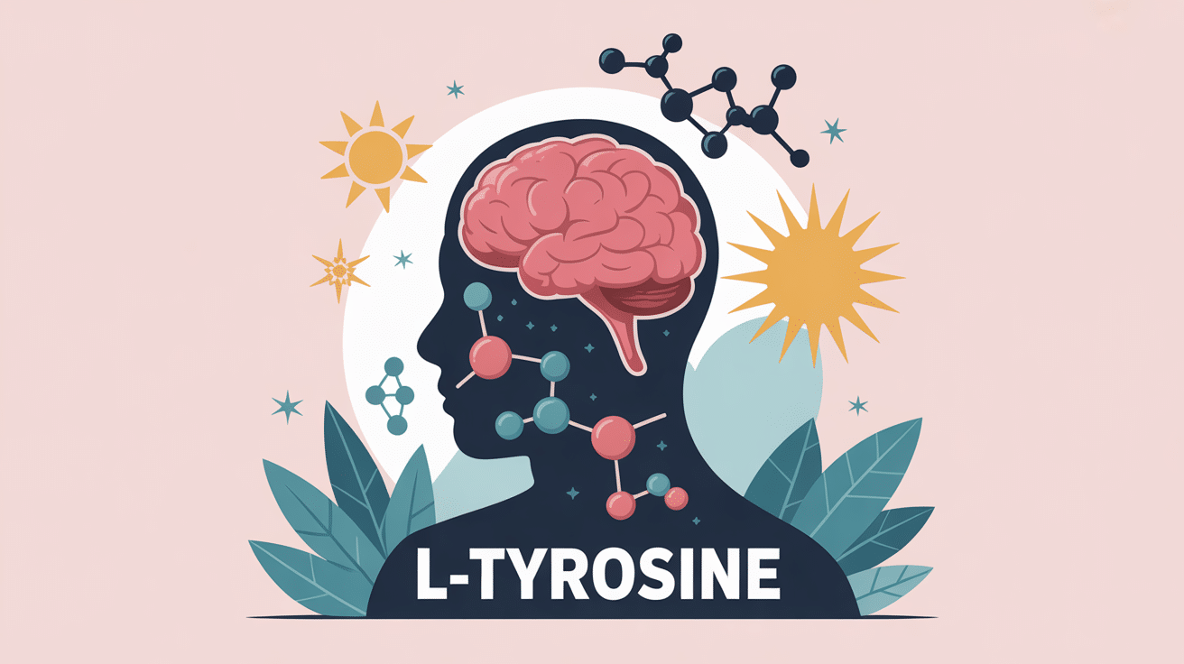 amino acid l tyrosine illustration silhouette molecule énergie