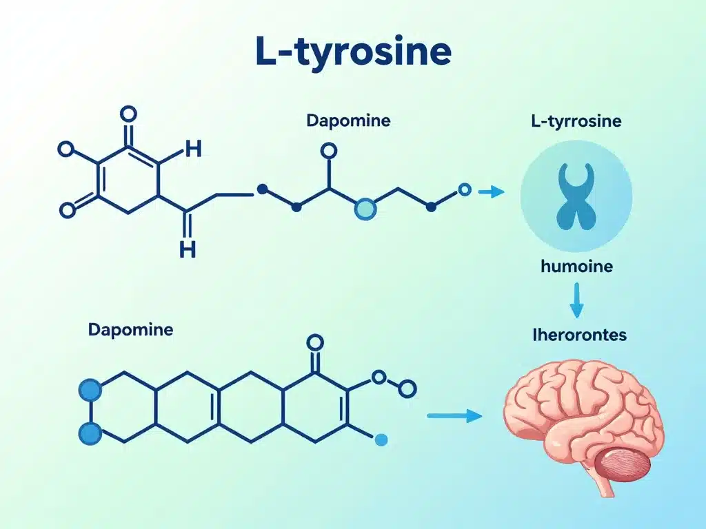 amino acid l tyrosine diagramme neurotransmetteurs hormones