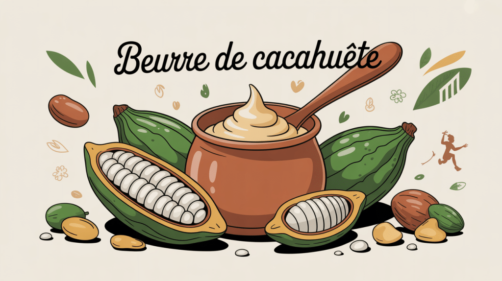 illustration beurre de cacahuete bienfaits sante