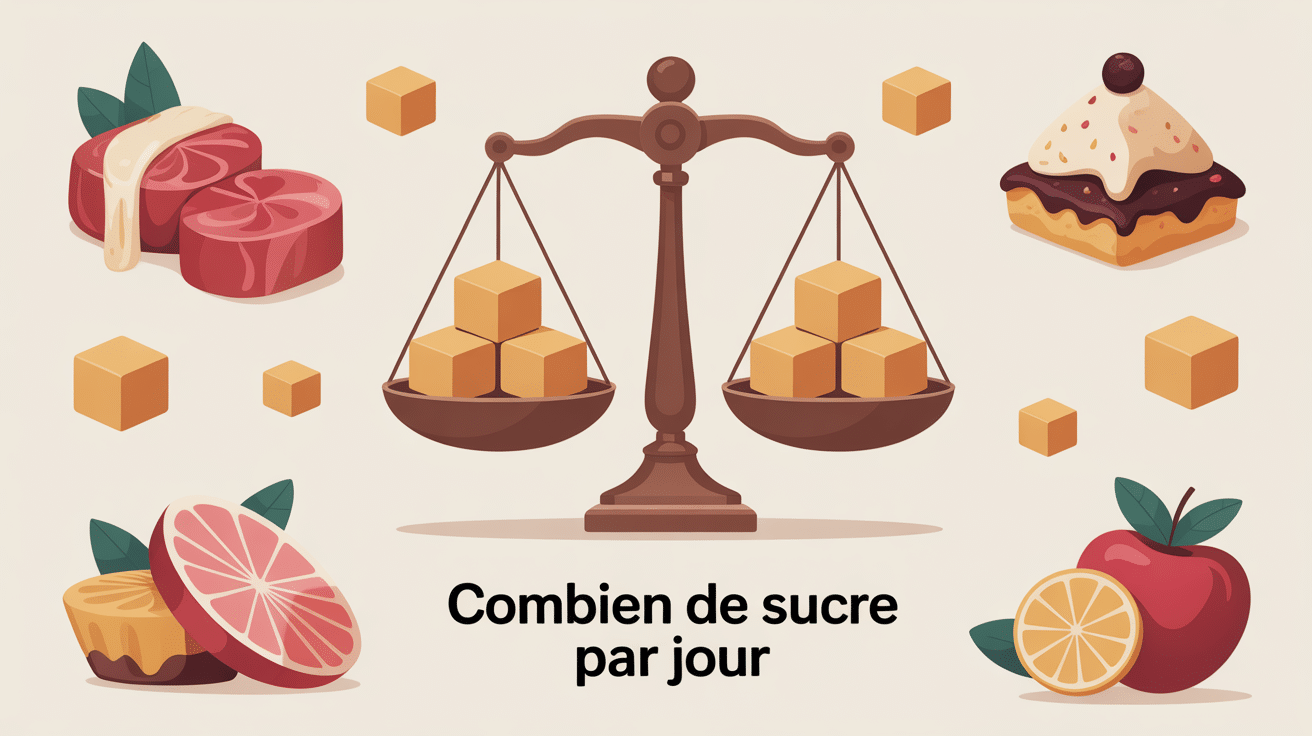 combien de sucre par jour image balance cubes sucre