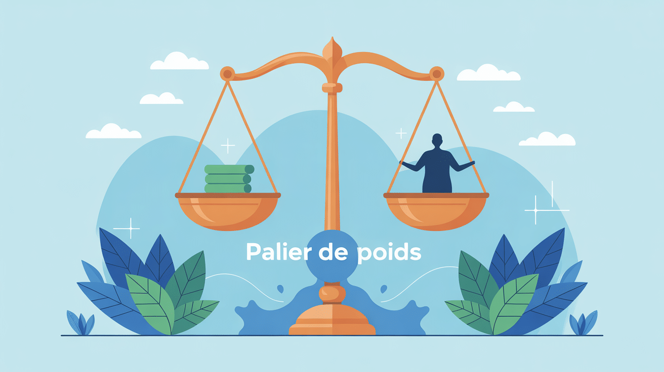 Combien de temps dure la stagnation du poids balance figée et patience