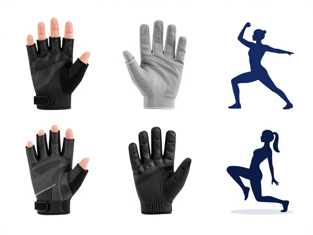comparatif visuel des types de gants pour la musculation
