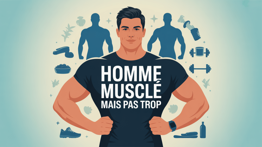 homme muscle mais pas trop équilibre force esthétique vie sociale