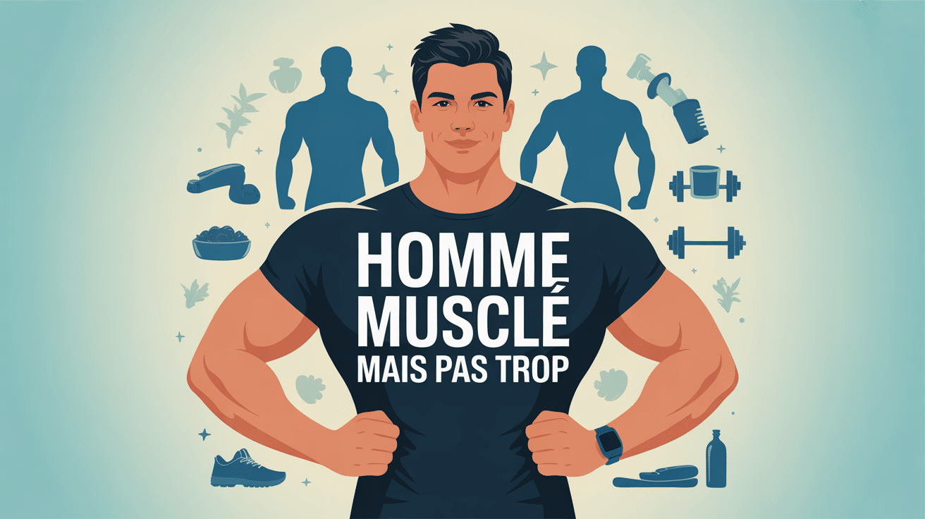 homme muscle mais pas trop équilibre force esthétique vie sociale