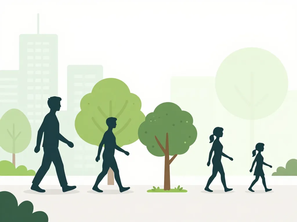 j ai maigri en marchant tous les jours temoignage silhouette sur chemin affiche perte de poids