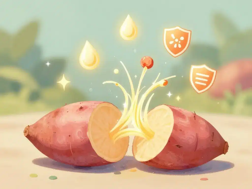 nutrition fibres vitamines patate douce calories