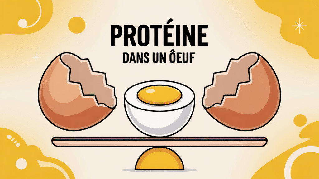 proteine dans un oeuf visuel équilibre nutritionnel