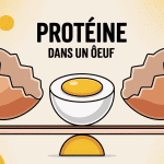 proteine dans un oeuf visuel équilibre nutritionnel