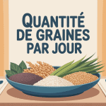 quelle quantite de graines par jour assiette graines saines colorée