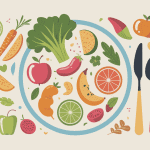 reequilibrage alimentaire perte de poids assiette aliments sains