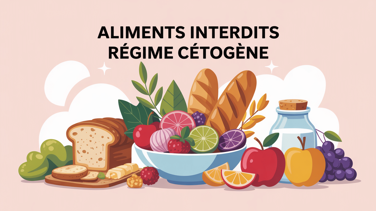 regime cetogene liste aliments interdits illustration