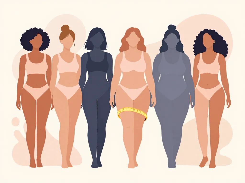 femmes différentes tour de cuisse femme mesure