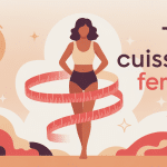 illustration symbolique tour de cuisse femme mètre ruban