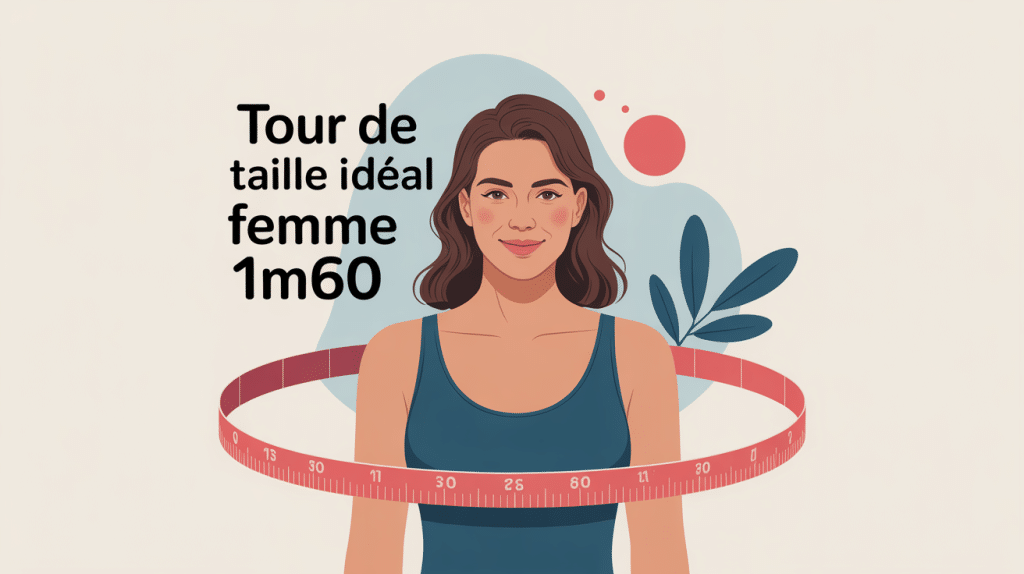 illustration tour de taille ideal femme 1m60 santé