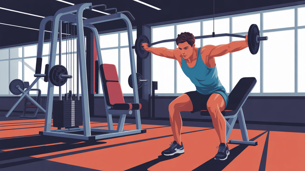 Image triceps à la poulie haute musculation moderne