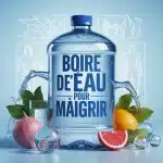 Boire de l eau pour maigrir bouteille d eau stylisee