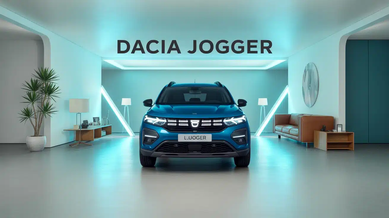 Illustration vectorielle moderne du Dacia Jogger avec modularité et confort familial