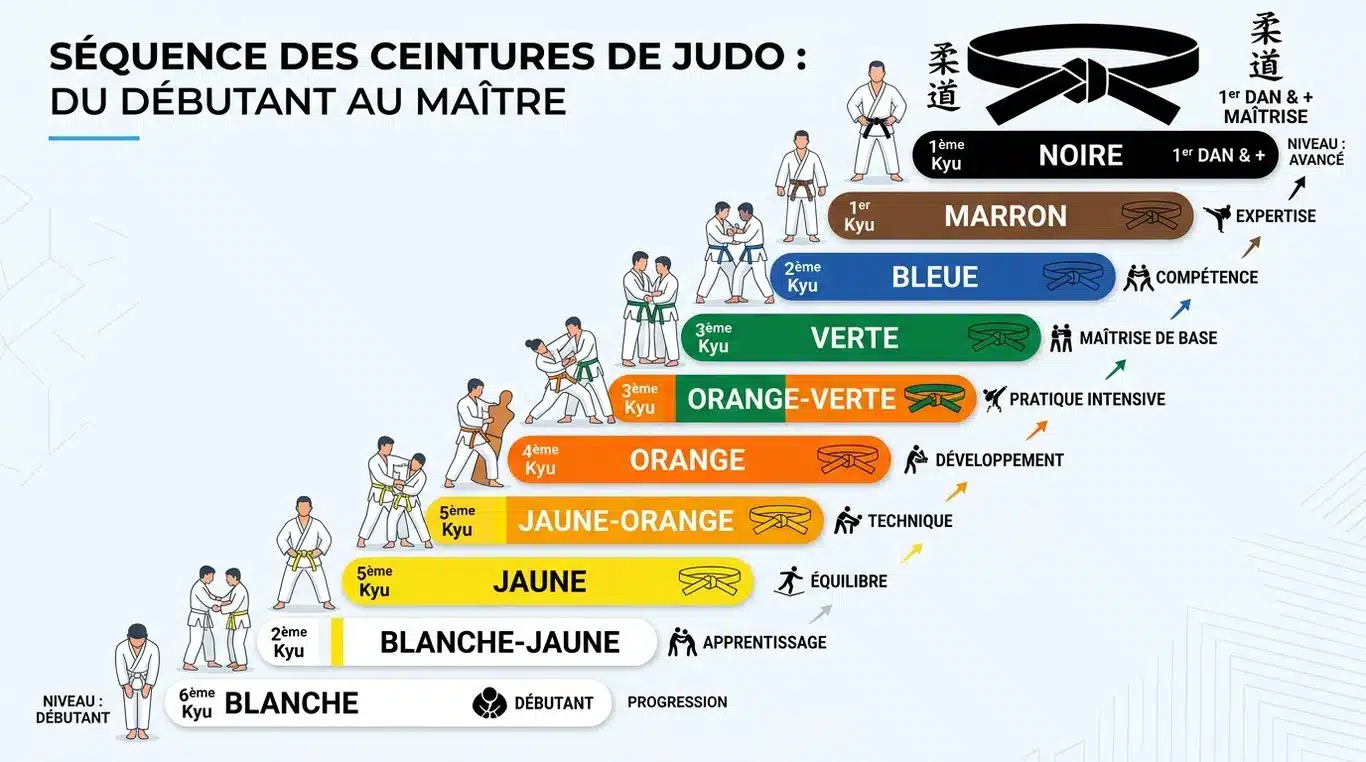 Ordre des ceintures de judo