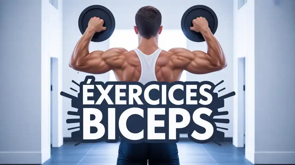 athlète stylisé curl biceps haltères exercices biceps