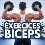 athlète stylisé curl biceps haltères exercices biceps