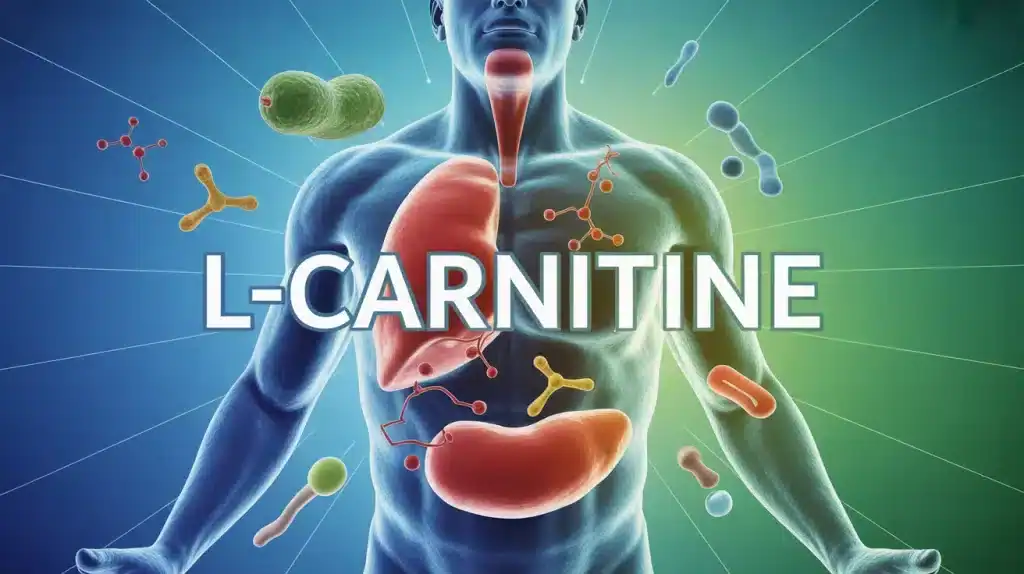 Illustration vectorielle L carnitine metabolism energie mitochondries