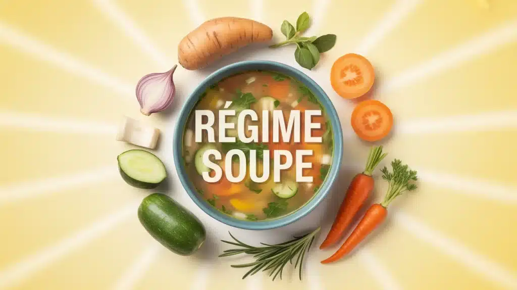 Bol de soupe régime soupe avec légumes frais colorés