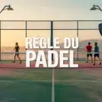 Illustration vectorielle regle du padel avec terrain et joueurs