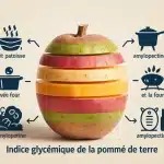 illustration indice glycémique de la pomme de terre avec couches d amidon et méthodes de cuisson