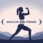 Illustration vectorielle muscler son périnée silhouette féminine