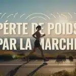 silhouette en mouvement perte de poids par la marche