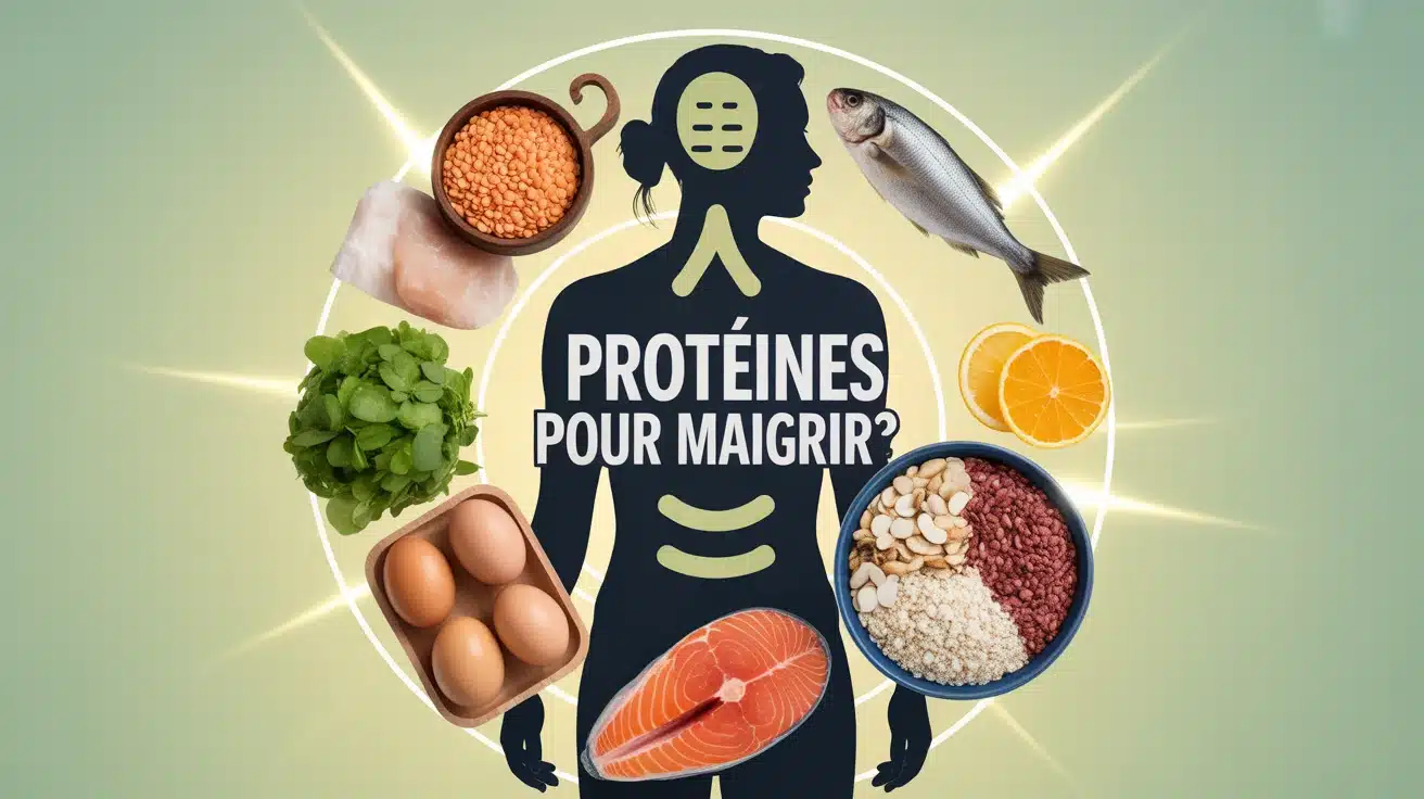 illustration vectorielle protéines pour maigrir aliments et silhouette