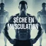 Illustration vectorielle sèche en musculation athlète silhouette
