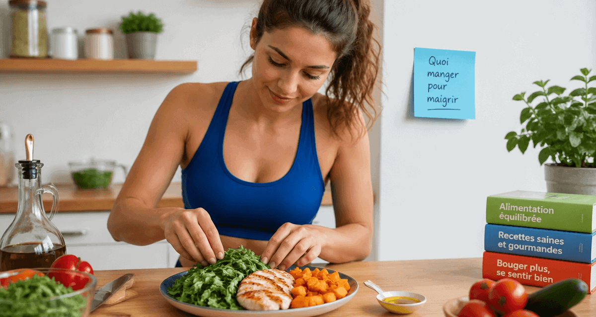 quoi manger pour maigrir assiette légumes poulet