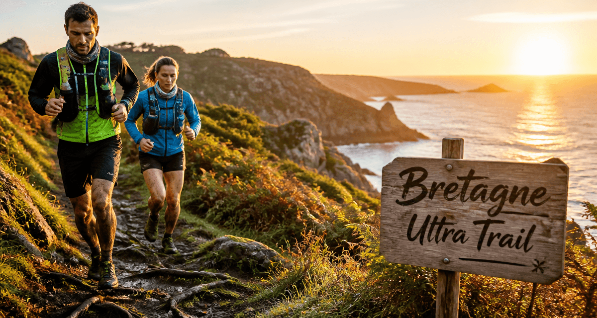 bretagne ultra trail 2025 coureurs sentier côtier lever soleil