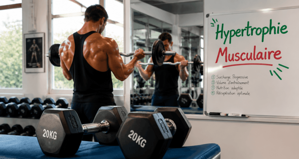 hypertrophie musculaire athlète salle de sport