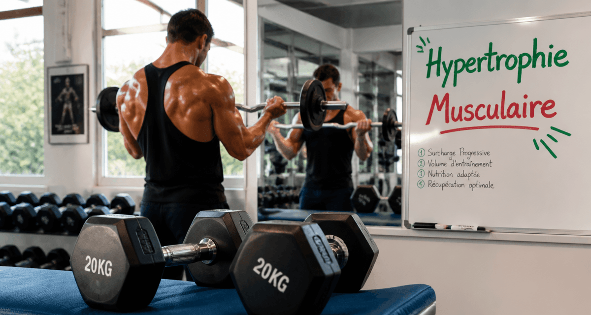 hypertrophie musculaire athlète salle de sport