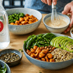 nourriture healthy bols légumes et graines
