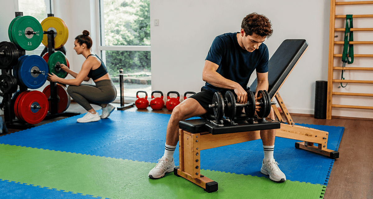 poid de muscu haltères kettlebells home gym
