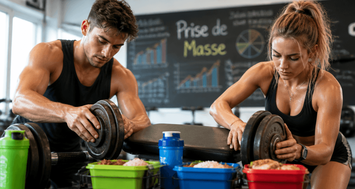 Prise de masse musculaire jeunes sportifs salle de musculation