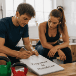 Programme musculation carnet entraînement salle