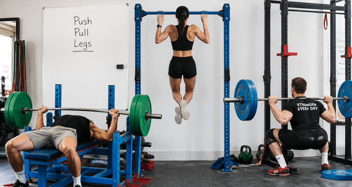 push pull legs athlètes entraînement salle