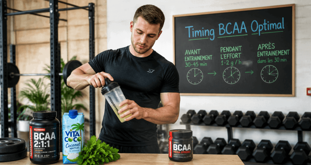 Quand prendre des BCAA en salle de sport