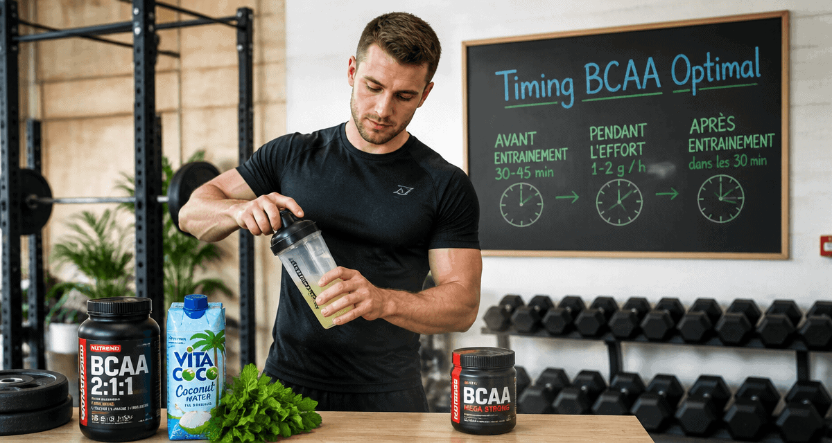Quand prendre des BCAA en salle de sport