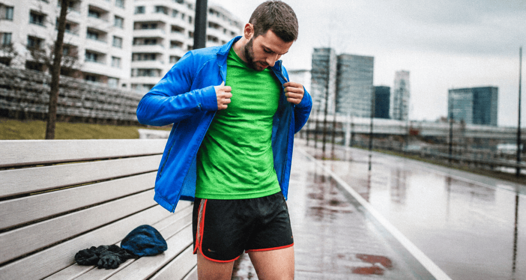 tenue running homme veste technique hiver