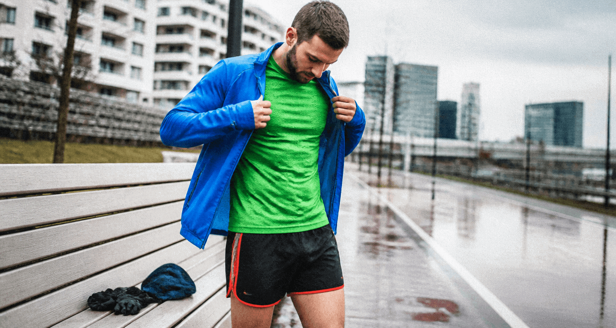 tenue running homme veste technique hiver