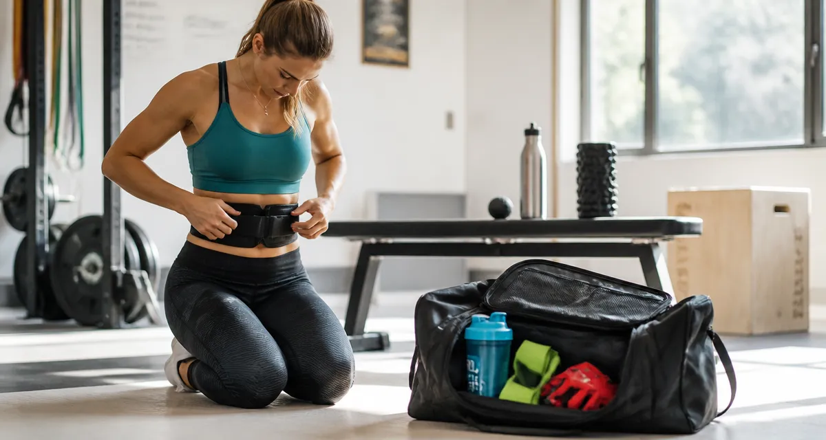 Accessoire pour sport ceinture lombaire sac tapis