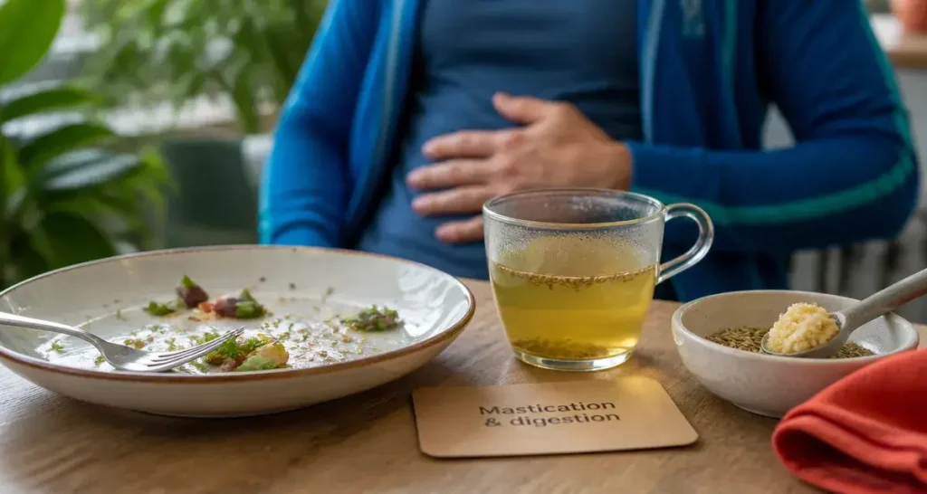 Aide pour la digestion : infusion de fenouil et gingembre, ventre léger