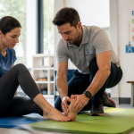 Aponévrosite plantaire durée arrêt de travail, séance de rééducation