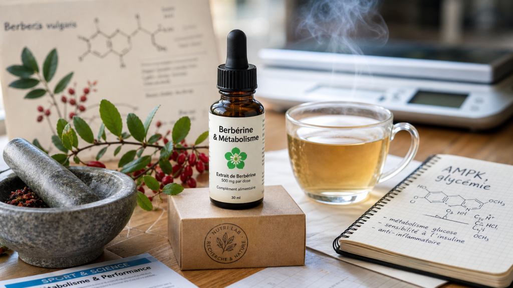 Berberine perte de poids : extrait sur table, AMPK et glycémie