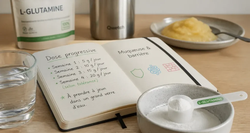 L-glutamine intestin effets secondaires : 3 erreurs de dosage à éviter